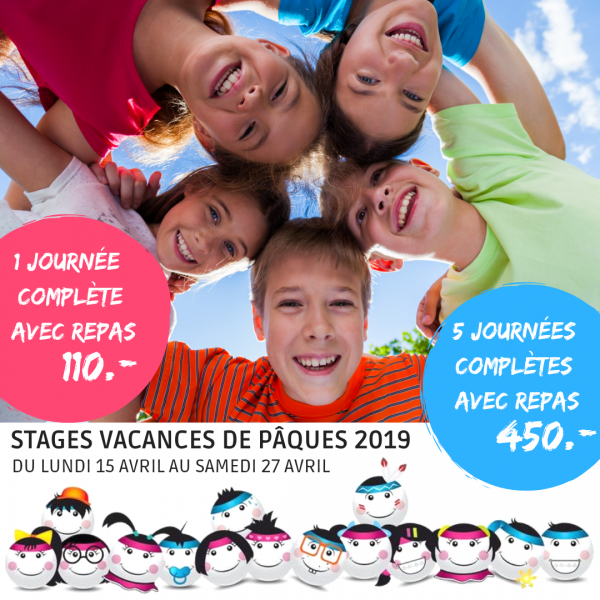 STAGES DE PÂQUES 2019